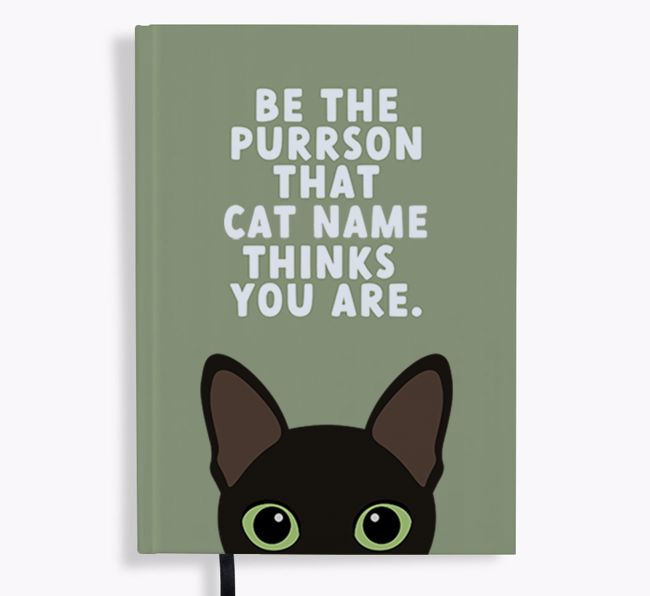 Be The Purrson: Personalized {breedFullName} Notebook